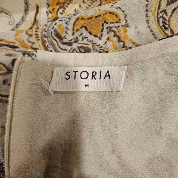 SOLD Anthropologie/Storia Paisley Maxi Dress Size M - Picture 11 of 13